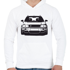 PRINTFASHION Audi RS - Férfi kapucnis pulóver - Fehér