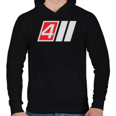 PRINTFASHION AUDI S4 - Férfi kapucnis pulóver - Fekete