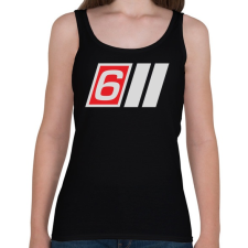 PRINTFASHION AUDI S6 - Női atléta - Fekete női trikó