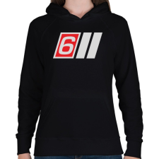 PRINTFASHION AUDI S6 - Női kapucnis pulóver - Fekete női pulóver, kardigán