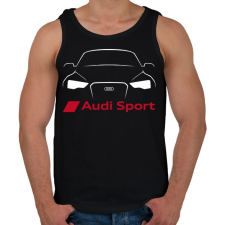 PRINTFASHION Audi Sport - Férfi atléta - Fekete atléta, trikó