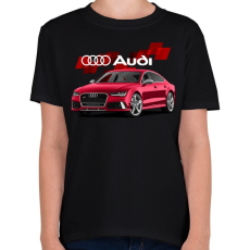PRINTFASHION Audi Sport - Gyerek póló - Fekete