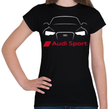 PRINTFASHION Audi Sport - Női póló - Fekete női póló