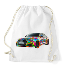 PRINTFASHION Audi - Sportzsák, Tornazsák - Fehér tornazsák