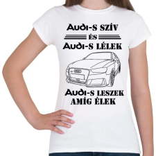 PRINTFASHION Audi szív - Női póló - Fehér női póló