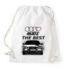 PRINTFASHION AUDI THE BEST - Sportzsák, Tornazsák - Fehér