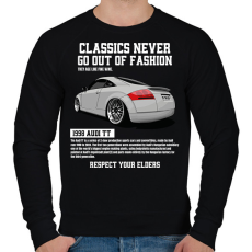 PRINTFASHION Audi TT - Férfi pulóver - Fekete