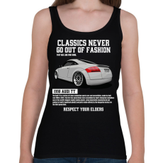 PRINTFASHION Audi TT - Női atléta - Fekete