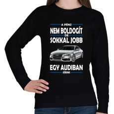 PRINTFASHION Audiban sírni jobb mint csak úgy! - Női pulóver - Fekete