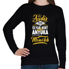 PRINTFASHION Audis Anyuka - Női pulóver - Fekete