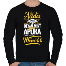 PRINTFASHION Audis apuka - Férfi pulóver - Fekete