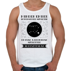 PRINTFASHION Augusztus: Szűz - Férfi atléta - Fehér