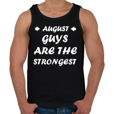 PRINTFASHION Augusztusi férfiak a legerősebbek - Férfi atléta - Fekete