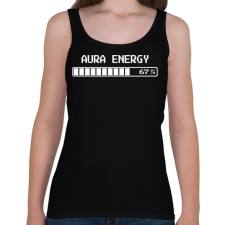 PRINTFASHION AURA ENERGY 67 - Női atléta - Fekete női trikó