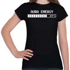 PRINTFASHION AURA ENERGY 67 - Női póló - Fekete