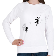 PRINTFASHION Aurevoir - Női pulóver - Fehér női pulóver, kardigán