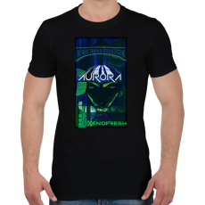 PRINTFASHION Aurora - Férfi póló - Fekete