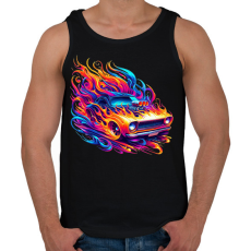 PRINTFASHION Autó - Férfi atléta - Fekete