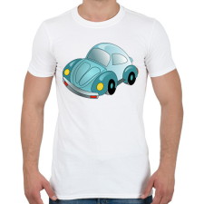 PRINTFASHION Autó - Férfi póló - Fehér férfi póló