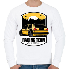 PRINTFASHION autó - Férfi pulóver - Fehér férfi pulóver, kardigán