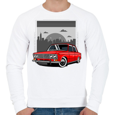 PRINTFASHION Autó - Férfi pulóver - Fehér férfi pulóver, kardigán