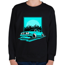 PRINTFASHION autó - Gyerek pulóver - Fekete gyerek pulóver, kardigán