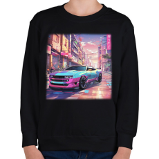 PRINTFASHION autó - Gyerek pulóver - Fekete