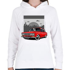 PRINTFASHION Autó  - Női kapucnis pulóver - Fehér