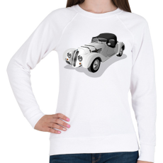 PRINTFASHION Autó - Női pulóver - Fehér