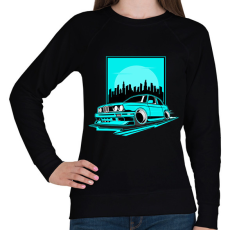 PRINTFASHION autó - Női pulóver - Fekete
