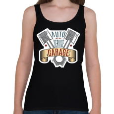 PRINTFASHION Auto Service - Női atléta - Fekete