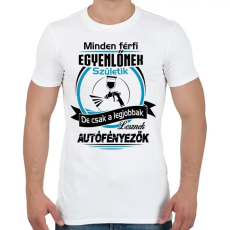 PRINTFASHION Autófényező születésnap - Férfi póló - Fehér