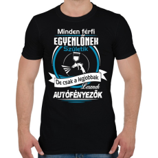 PRINTFASHION Autófényező születésnap - Férfi póló - Fekete