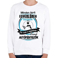 PRINTFASHION Autófényező születésnap - Gyerek pulóver - Fehér