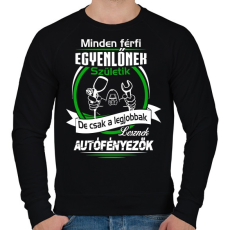 PRINTFASHION Autófényezők születésnapja - Férfi pulóver - Fekete