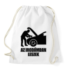 PRINTFASHION Autószerelő iroda - Sportzsák, Tornazsák - Fehér tornazsák