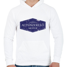 PRINTFASHION Autószerelő mester - Férfi kapucnis pulóver - Fehér női pulóver, kardigán