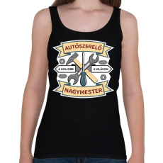 PRINTFASHION Autószerelő nagymester - Női atléta - Fekete