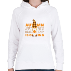 PRINTFASHION Autumn is coming - Női kapucnis pulóver - Fehér