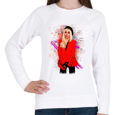 PRINTFASHION ava max 3 - Női pulóver - Fehér