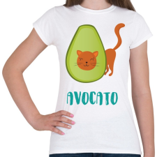 PRINTFASHION Avocato - Női póló - Fehér női póló