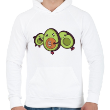 PRINTFASHION Avokádó amerikai foci - Férfi kapucnis pulóver - Fehér női pulóver, kardigán