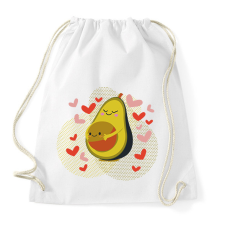 PRINTFASHION Avokádó anyuka - Sportzsák, Tornazsák - Fehér tornazsák