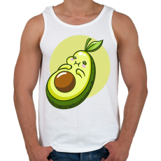 PRINTFASHION Avokádó - Férfi atléta - Fehér