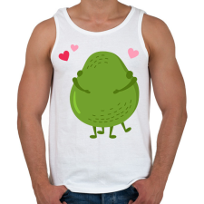PRINTFASHION Avokádó love - Férfi atléta - Fehér atléta, trikó