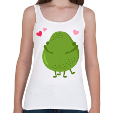 PRINTFASHION Avokádó love - Női atléta - Fehér női trikó