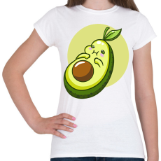 PRINTFASHION Avokádó - Női póló - Fehér