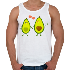 PRINTFASHION Avokádó pár - Férfi atléta - Fehér