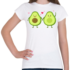 PRINTFASHION Avokádó pár - Női póló - Fehér