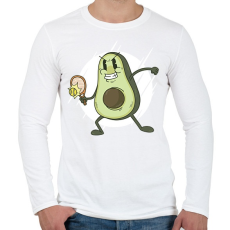PRINTFASHION Avokádó tenisz - Férfi hosszú ujjú póló - Fehér
